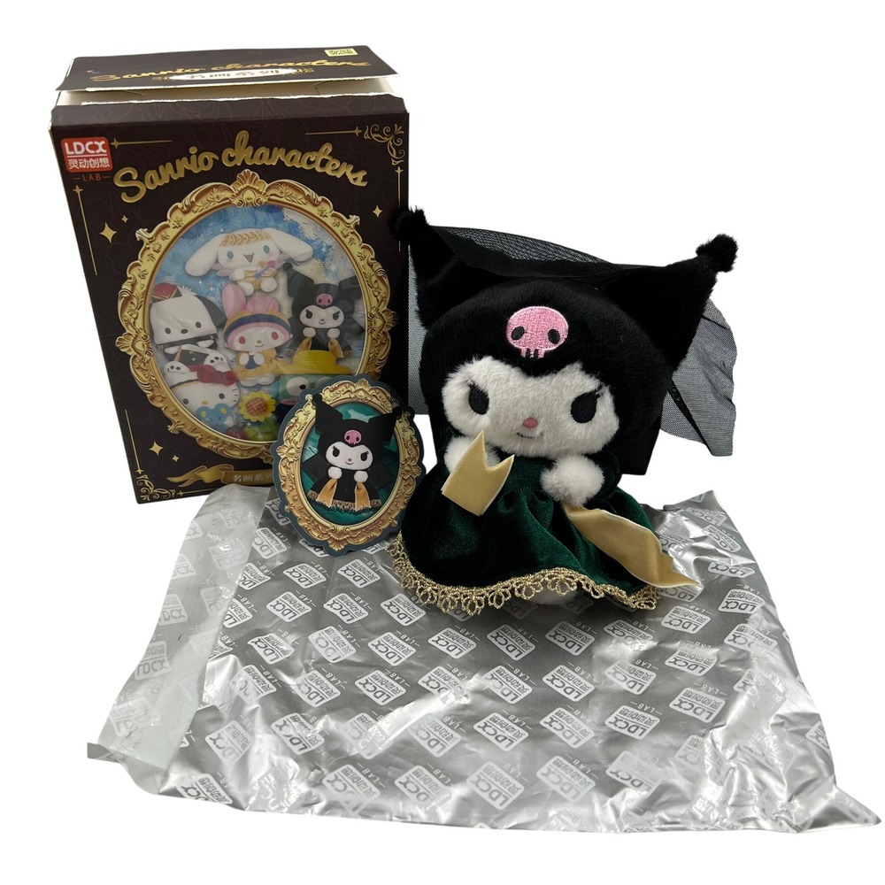 LDCX Lab Sanrio Kuromi Famous Painting Green Dress Plush Figure Confirmed